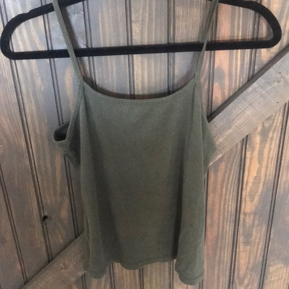 Dark Army green tank top